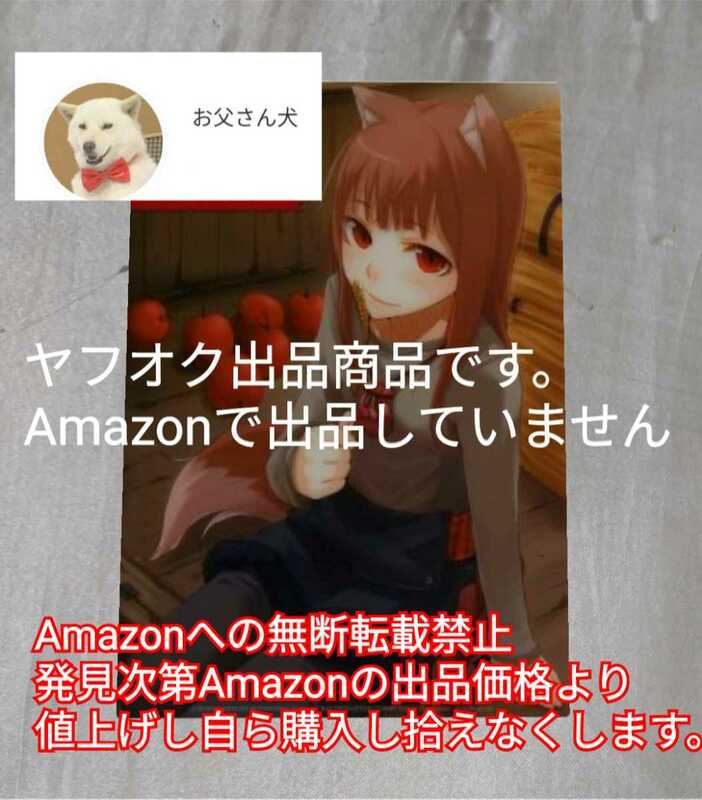 【当時物】狼と香辛料 ホロ 下敷き B5 Amazonへの無断転載禁止 検索用:15周年 小梅けいと 支倉凍砂 文倉十