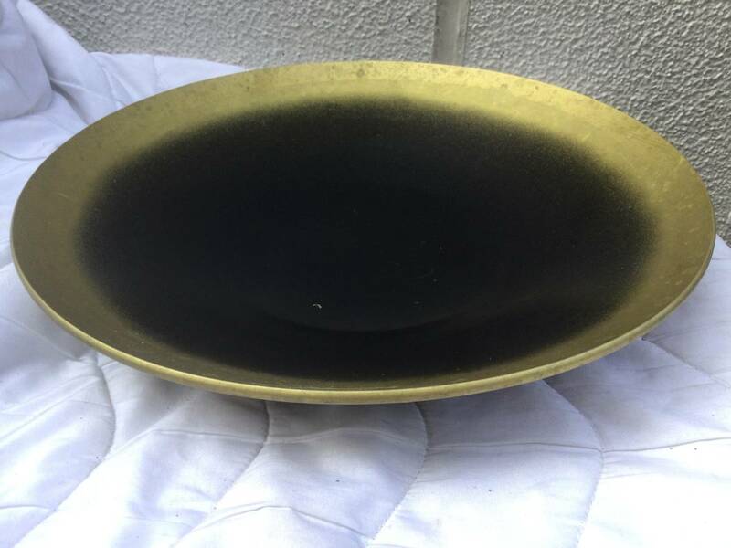 金縁　陶器　大皿