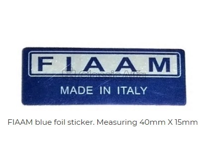アルファロメオ ステッカー Alfa Romeo FIAAM BLUE FOIL STICKER Measuring 40mm X 15mm デカール