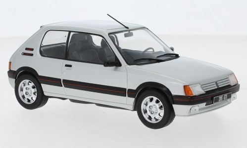 1/24 プジョー シルバー 銀 Peugeot 205 1.9 GTI silver 1988 1:24 WhiteBox 梱包サイズ80
