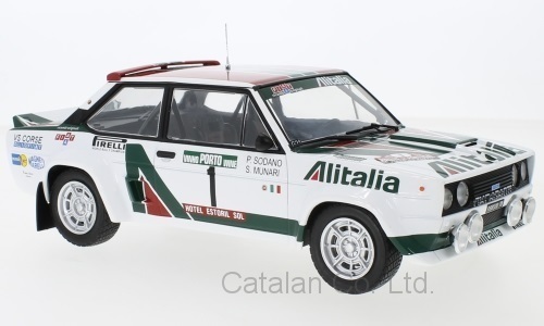 1/18 フィアット アバルト アリタリア ラリー ポルトガル Fiat 131 Abarth No.4 Rally WM Rally Portugal 1978 Alen Kivimaki 梱包サイズ80