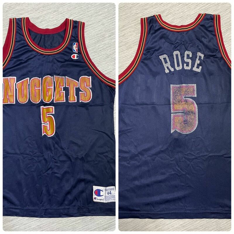 90's NBA Champion制 denver nuggets jalen rose #5 44 ユニフォーム デンバー ナゲッツ ジェイレン ローズ