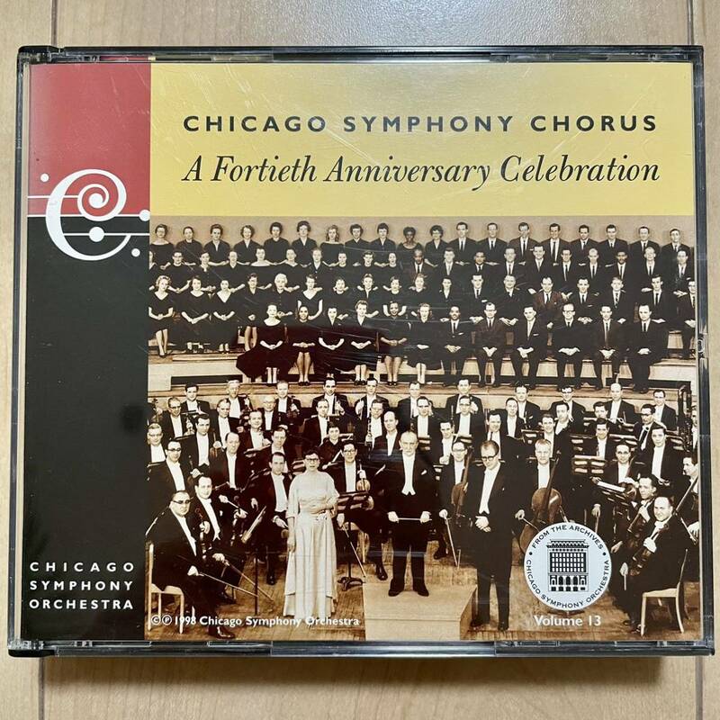 シカゴ交響楽団自主制作vol.13 交響合唱団40周年（ワルター、マルティノン、アバド、クーベリック、ショルティ、バレンボイム）（２枚組）