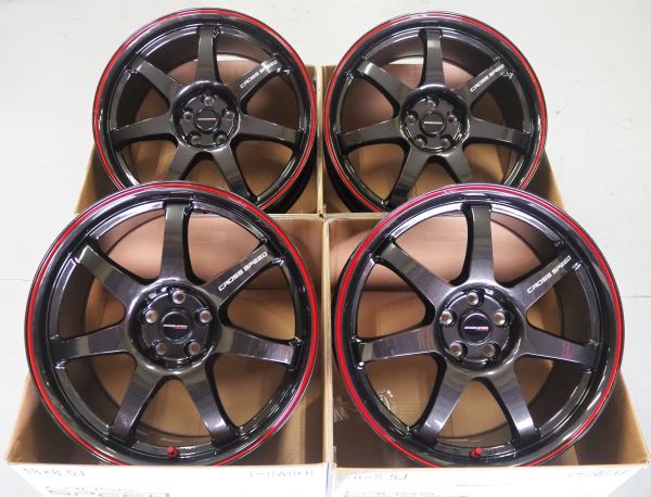 軽量 クロススピード CR7 18inch 5H114.3 8.5J+38 9.5J+35 シルビア 180SX スカイライン RX7 マークⅡ クレスタ チェイサー