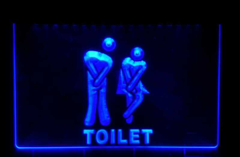 新品 未使用 看板 トイレ トイレット toilet LED サイン ライト おしゃれ インテリア 照明 BAR 看板 クラブ CLUB SNS映え 店舗 BAR CAFE