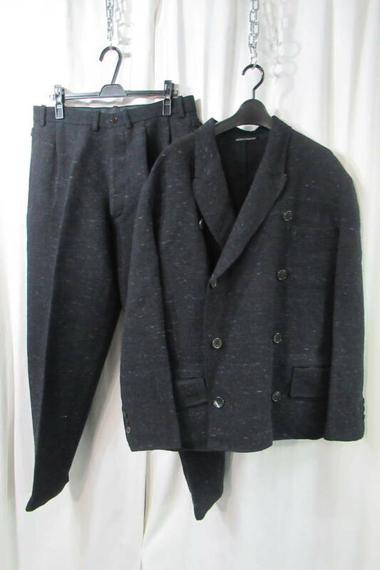 95aw yohji yamamoto pour homme vintage 鹿鳴館期 ダブルジャケット セットアップ（HE-J52-108）