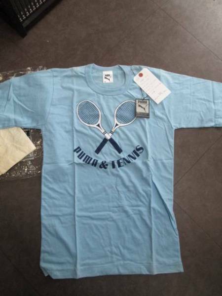 305　80年代　プーマ　テニス　Tシャツ　PT-1230　Mサイズ
