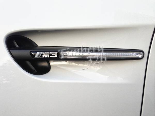 新品★E90E92E93 M3 フェンダーサイドグリルカバー サイドマーカー 未塗装の品