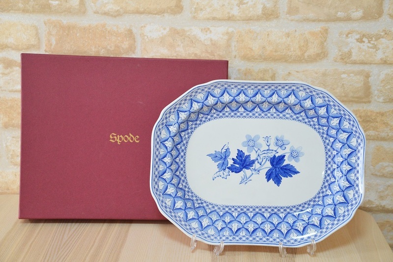 超レア美品☆　Spode ゼラニウム　オーバル皿L