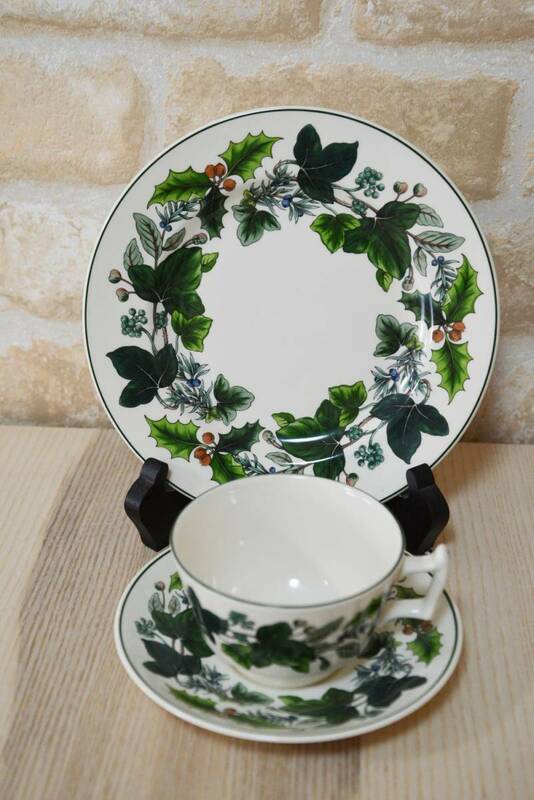 超レア美品☆　Spode　グリーンガーランド　Green garland トリオ