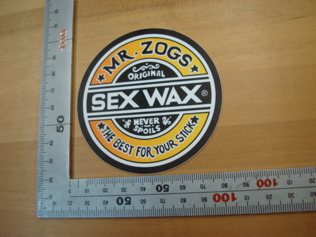 新品 SEX WAX CIRCLE STICKERS（セックスワックスサークルステッカー） 7.5cm オレンジ④・・１７