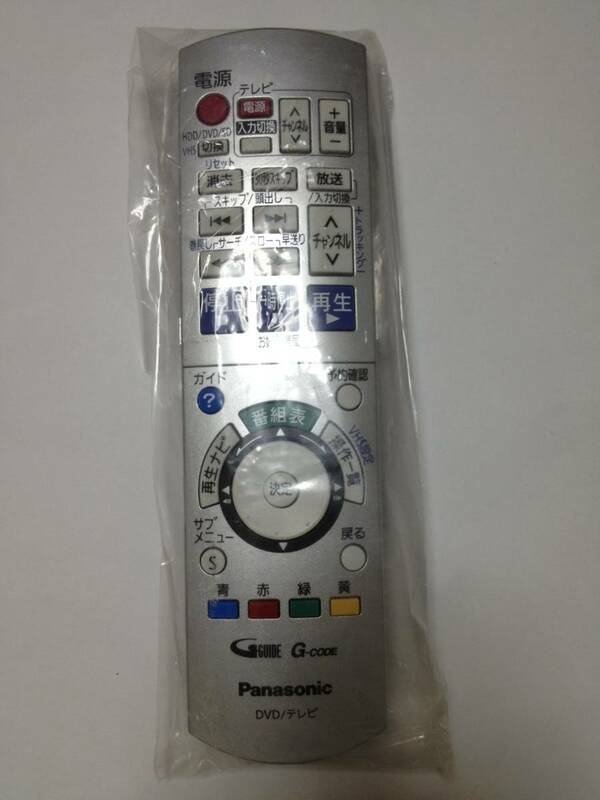 新品 擦り傷 Panasonic パナソニック DVD/テレビ リモコン EUR7658Y70