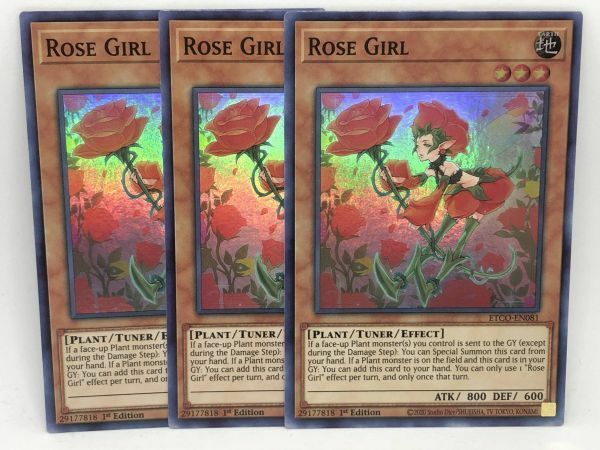 【複数同梱送料一律】 遊戯王 英語 Rose Girl 1st 3枚 ETCO スーパー スー 【効果】