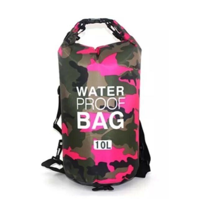 軽量　防水バッグ　 10L　（迷彩ピンク）