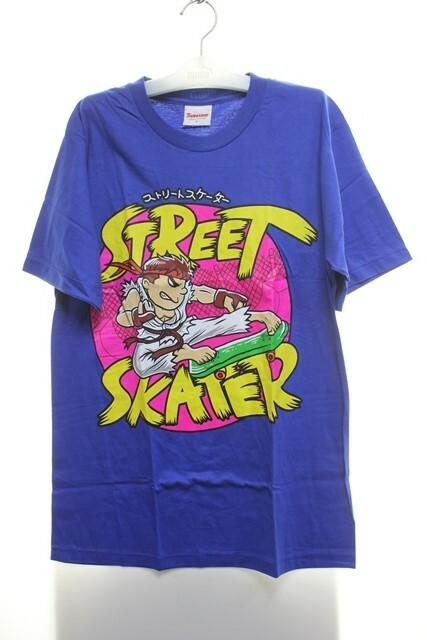 【L】ストリートスケータープリントTシャツ　黒【ｃ-99】