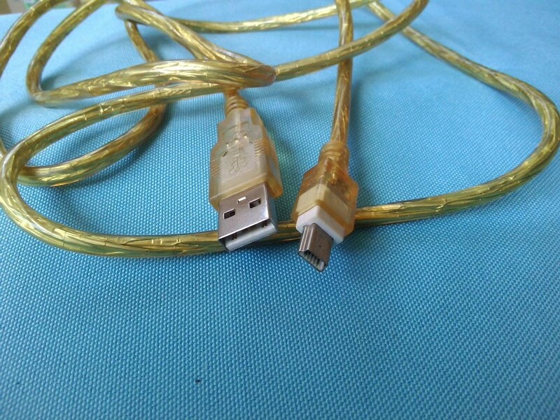 ミニUSBケーブル USB2.0 長さ約1.5m Aタイプ-miniBタイプ ★定形外送料140円可