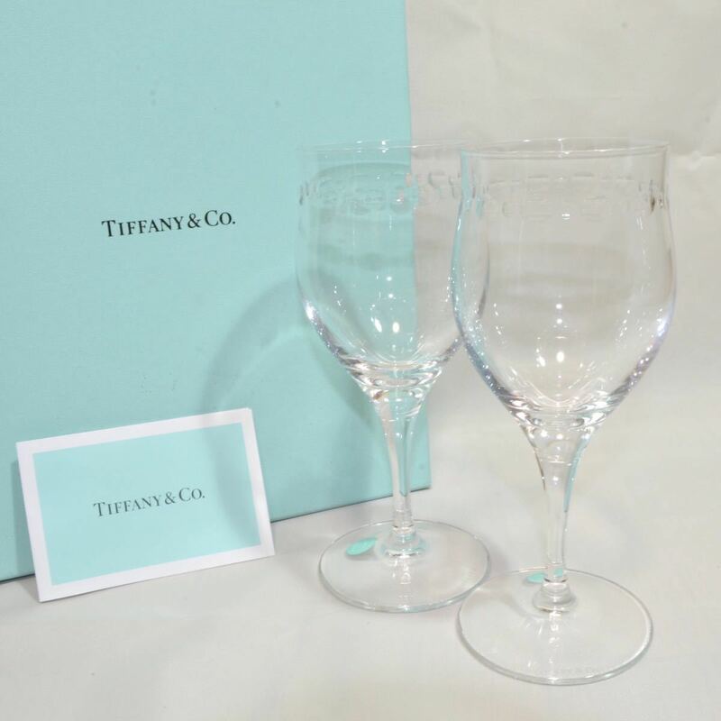 TIFFANY&Co. フローレット ワイングラス フルートグラス 2客セット ガラス　新品未使用　ティファニー