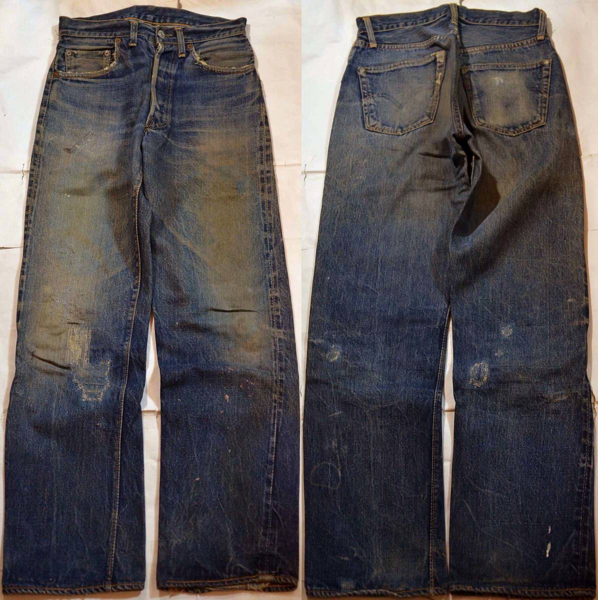 v17/LEVIS501XX革パッチ ヴィンテージ グッドサイズ 色落ち抜群 50's