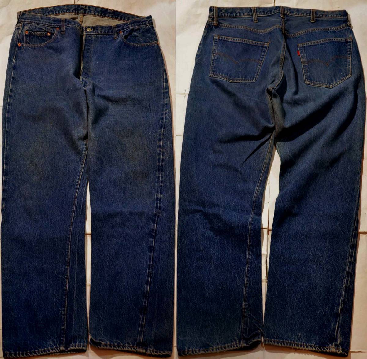 v27/LEVIS501 66後期 ヴィンテージ オリジナル 色濃いめ極上！