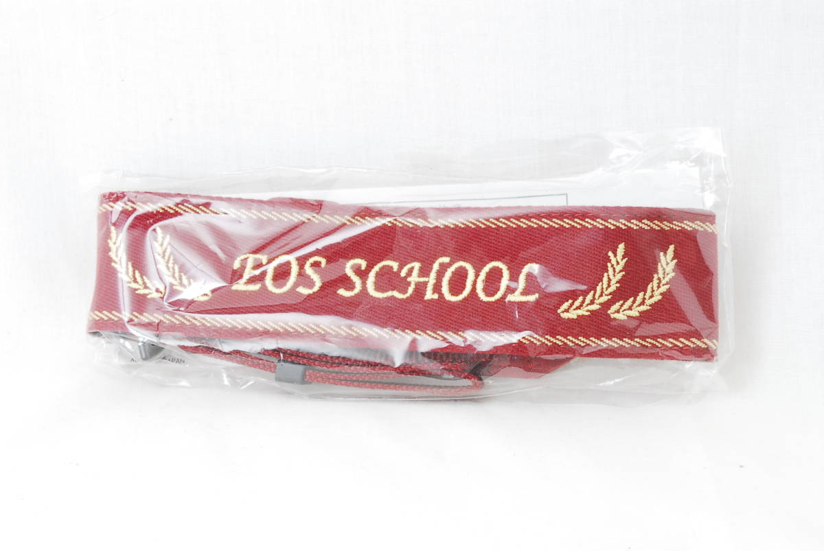 ☆未使用☆Canon キヤノン EOS SCHOOL イオス 学園 スクール カメラ ストラップ 刺繍文字 非売品 ショルダー ネック camera strap☆