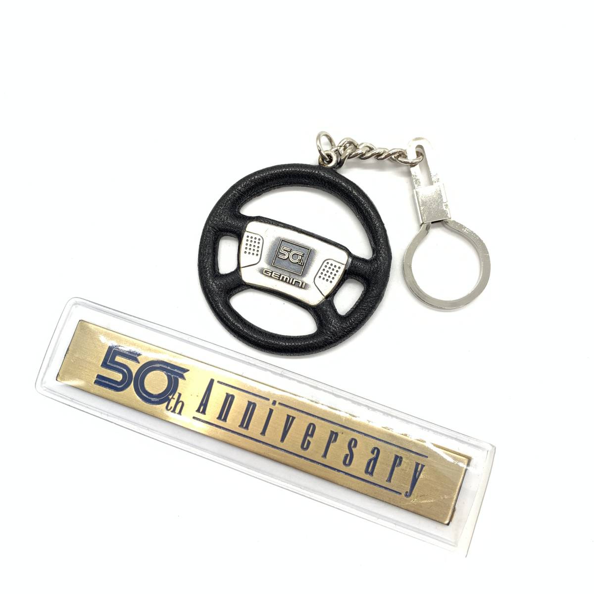 ■ISUZU いすゞ New GEMINI ジェミニ 50周年記念 ハンドル型 キーホルダー チャーム 限定品