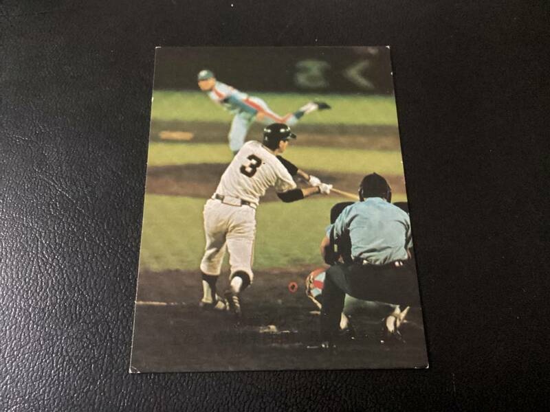 ホームランカード　カルビー74年　長島（巨人）No.366　プロ野球カード