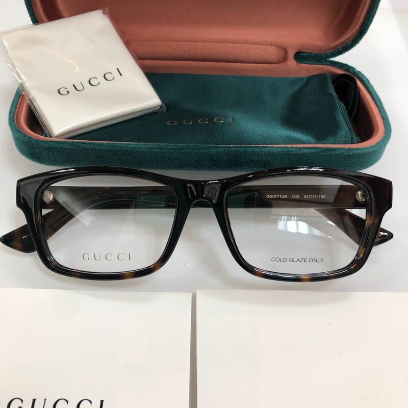 在庫入れ替え半額SALE! 安心の正規品 定価41,800円 GUCCI グッチ gucci GG0771OA 002 GG0771 メガネ メガネフレーム 眼鏡 眼鏡フレーム