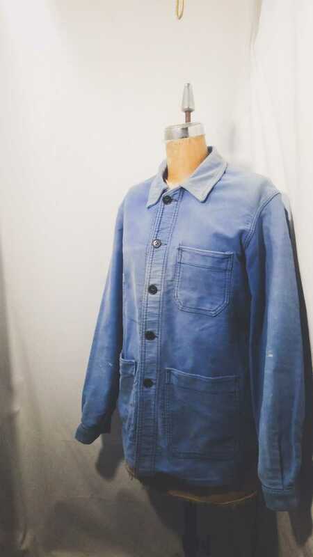 Vintage French Moleskin Work Jacket 50s 希少 フレンチモールスキン ジャケット フレンチ ユーロ ワーク ビンテージ