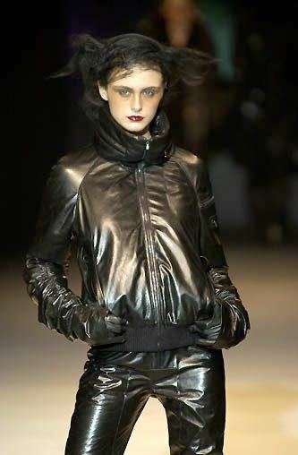 AW2000 OLIVIER THEYSKENS HOODED LEATHER JACKET オリヴィエティスケンス　レザー　ジャケット
