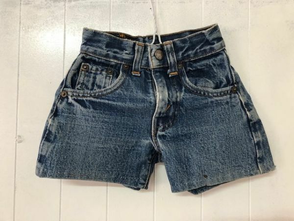 レターパックプラス可 キッズ リーバイス Levis big E 古着 USA 裏刻印 ヴィンテージ ビッグE デニム ショートパンツ ジーパン Y-11-20