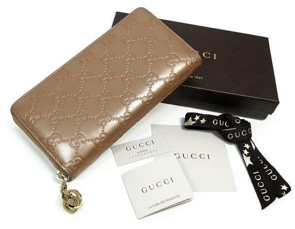 GUCCI グッチシマ ラウンドファスナー長財布 233025 メタリック ラウンドジップ インターロッキングG