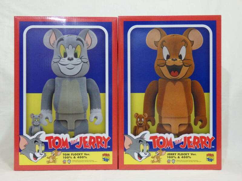 BE@RBRICK 100％ & 400％ セット TOM AND JERRY Flocky トムとジェリー フロッキー Ver. ベアブリック メディコムトイ