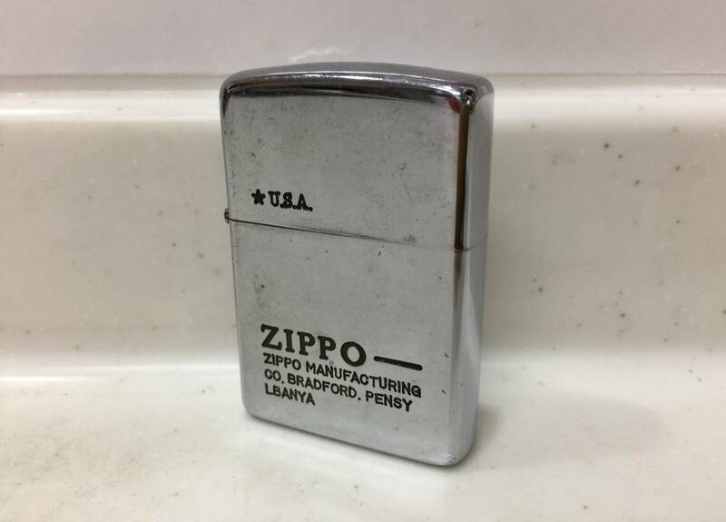 Zippo　ジッポー　USA　ロゴ　1989年製　　　T390　　　　KJ1