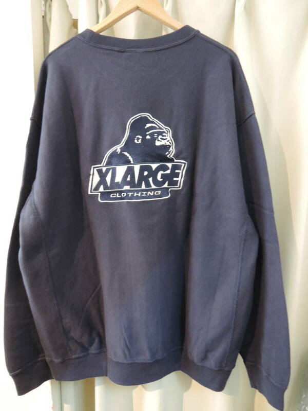 X-LARGE エクストララージ XLARGE×Champion OLD OG CREWNECK SWEAT / チャンピオン 紺 XL 人気 ZOZOTOWN 公式HP 完売