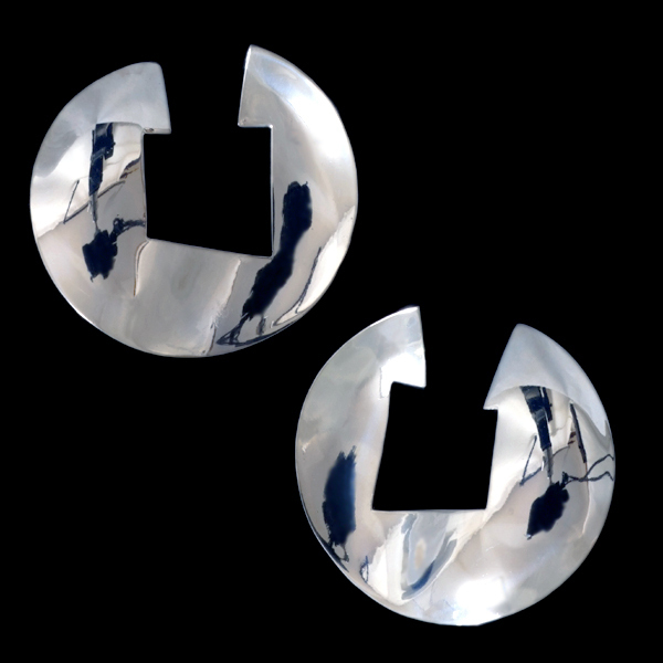 *E29【Chelo Sastre】Art Jewelry SLVイヤリング SPAIN New