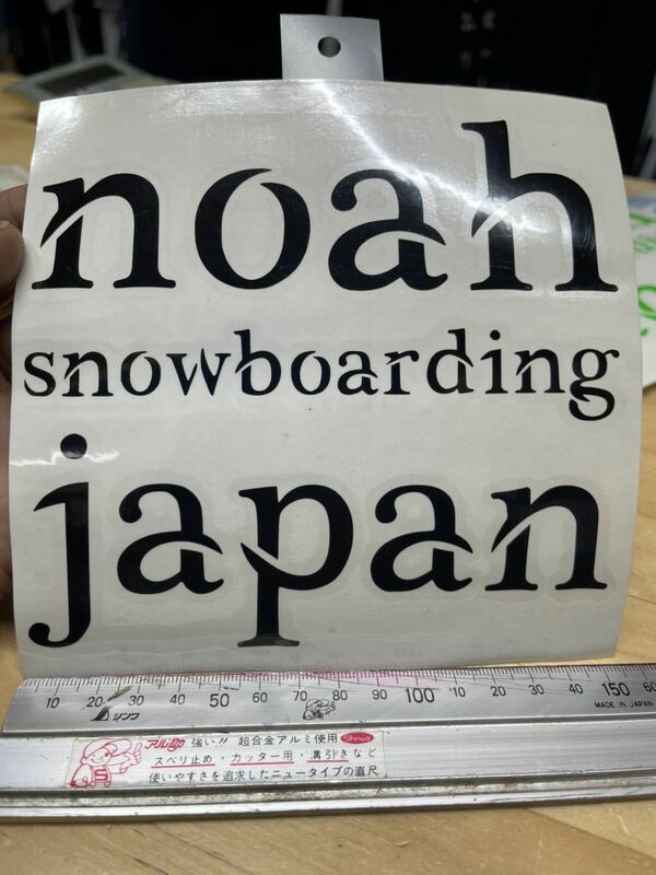 noah snowboarding japan カッティングステッカー　約15x 15センチ　ノアスノーボーディングジャパン　ノアーズアーク　ブラック