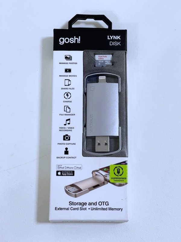 新品 ゴッシュ GOSH GOSH-C22 スマートフォン用外部メモリー汎用 グレー