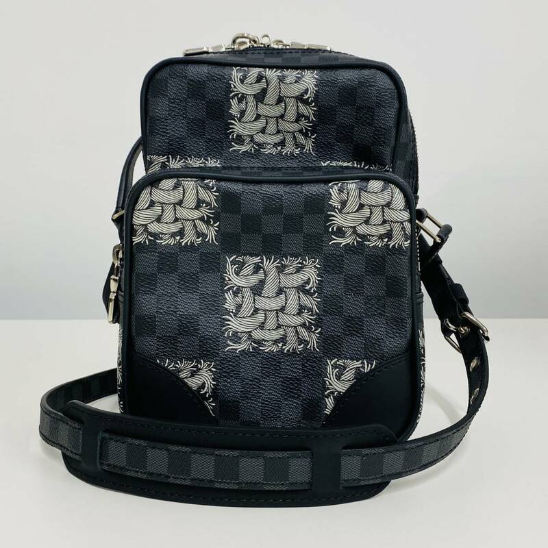 希少 新品未使用 LOUIS VUITTON ルイヴィトン ショルダーバッグ ダミエ グラフィット アマゾン クリストファー ネメス N48239 F727