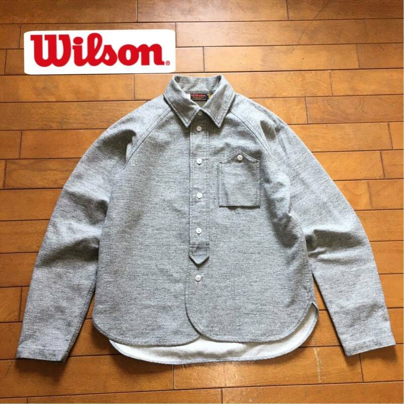 ☆【 Wilson 】★ 山ポケ ラグランスリーブ ビンテージスポーツシャツ★サイズ38