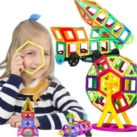 【Z 60pcs】子供のための磁気ビルディングブロックセット,教育用ビルディングブロックキット,大きなサイズのアセンブリレンガ,磁気おもちゃ