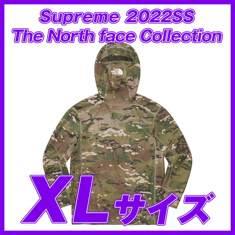1687　Supreme/The North Face Base Layer L/S Top Multi Camo XL ザノースフェイス ロングスリーブ Top マルチカモ XL 2022SS