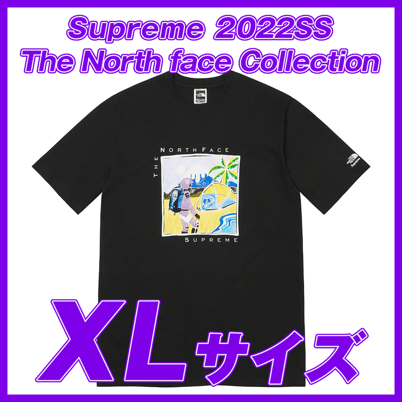 1690　Supreme The North Face Sketch S/S Top Black XL シュプリーム　ノースフェイス　スケッチ　S/S Top 黒 XL 2022SS