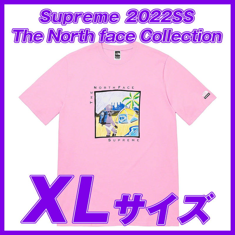 1693　Supreme The North Face Sketch S/S Top Light Purple XL シュプリーム ノースフェイス スケッチ S/S Top ライトパープル XL 2022SS
