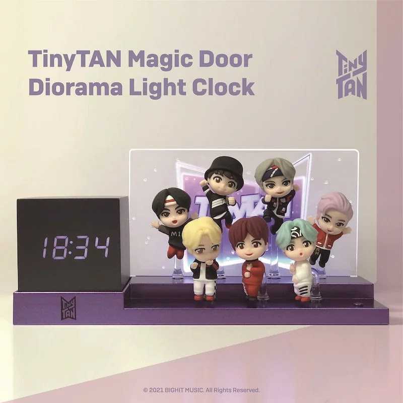 【新品】BTS タイニータン ジオラマライトクロック 韓国正規品 デジタル時計 ランプ
