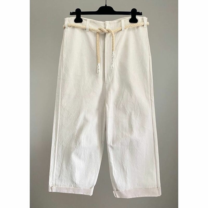 toogood 001 AW2014 THE SCULPTOR TROUSER - WHITE 7OZ PRIMED CANVAS