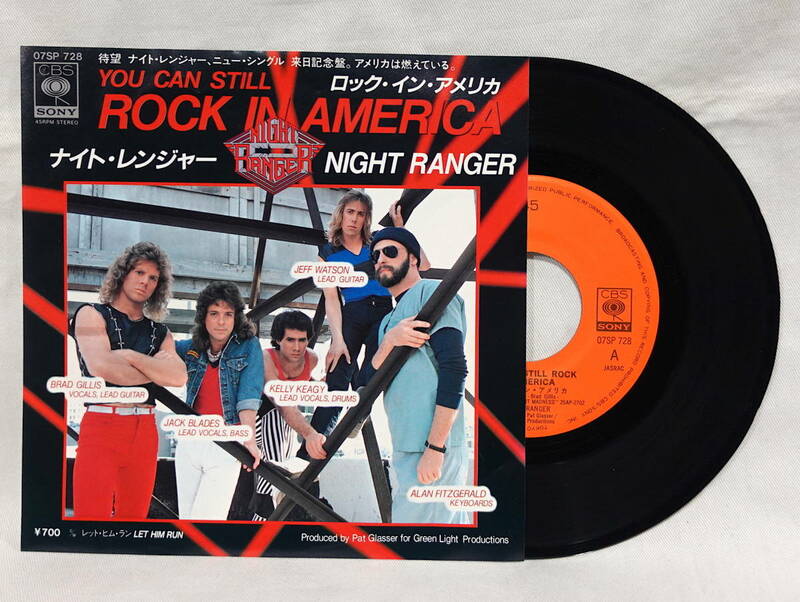 7’’【ROCK/HR/80's】NIGHT RANGER/Rock In America/ナイト・レンジャー/ロック・イン・アメリカ