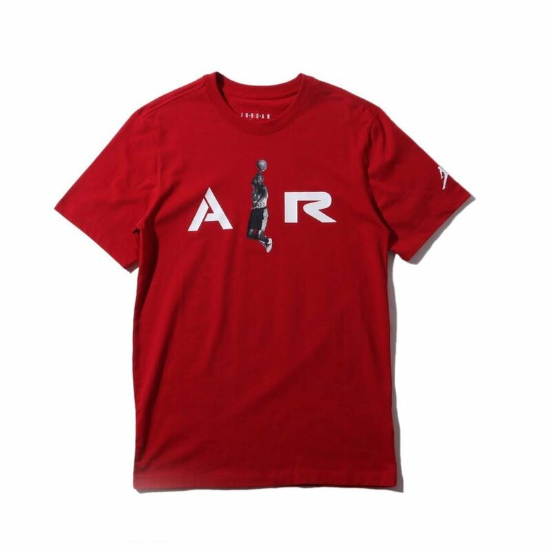 新品 送料込 NIKE JORDAN AIR PHOTO TEE M(USサイズ) 赤(GYM RED) ナイキ ジョーダン エア フォト Tシャツ ジャンプマン ロゴ バスケ