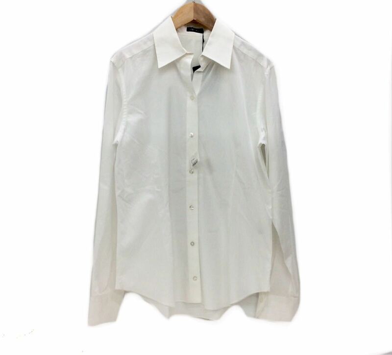 タグ付き M-fil エムフィル コットン ドレスシャツ FC0454 レディース サイズ40 ホワイト 長袖 トップス