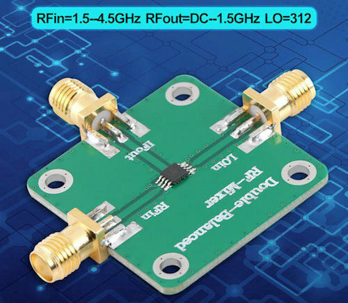 RFミキサー回路, UHF（極超短波帯 1.5GHz ～ 4.5GHz）, RF混合器, RF混合回路, LO端子を搭載（LO＝312）, SMAメス端子