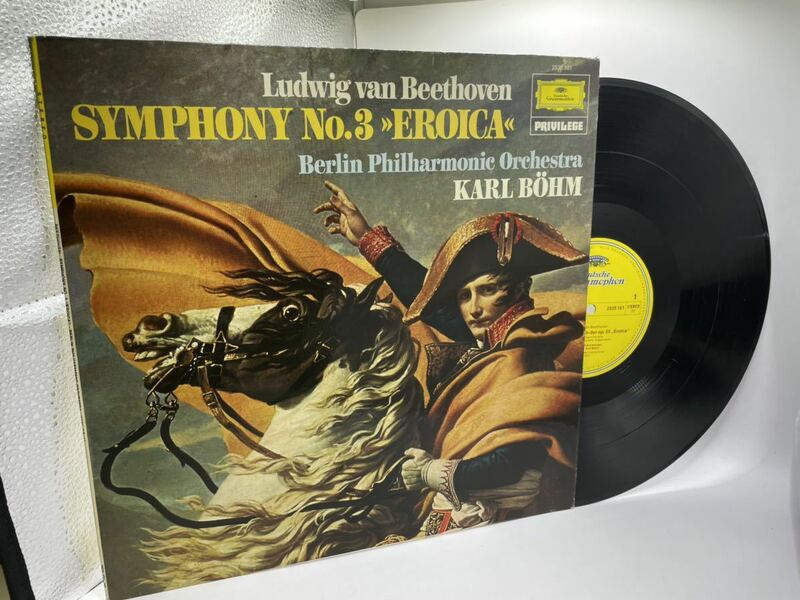 [X-669] Beethoven Symphony no. 3 Eroica Karl Bohm Berlin Phil/grammophon:2535 101/独盤　クラシック　LP